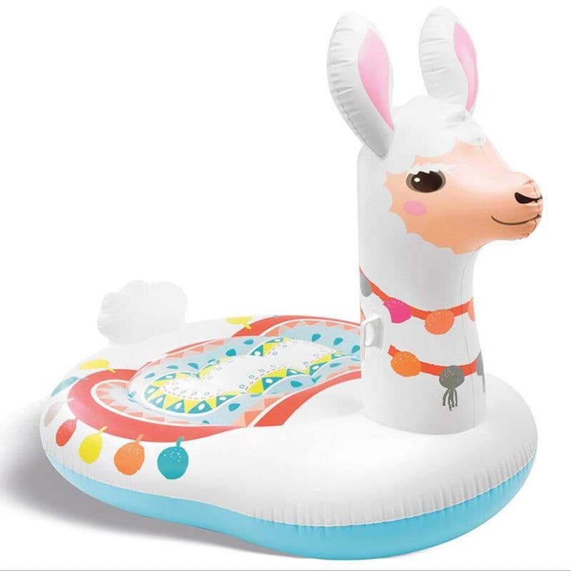 image-Alpaca Mounts Water Inflatable Mounts Animal Adults Net Celebrity Swimming Ring