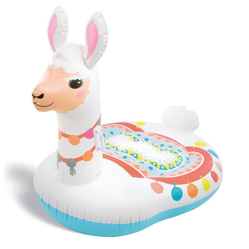 image-Alpaca Mounts Water Inflatable Mounts Animal Adults Net Celebrity Swimming Ring