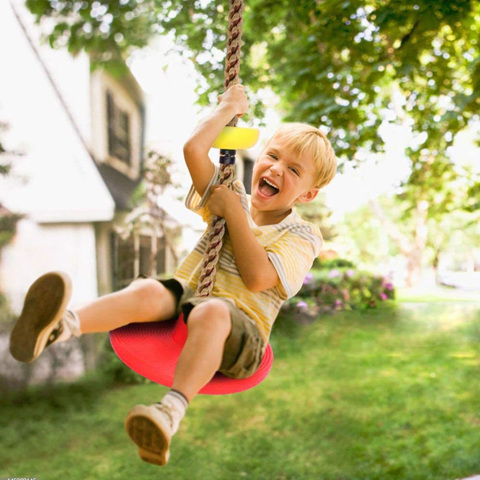 image-Plastic Children's Swing Play Equipment Outdoor Kid Toy Set Accessories