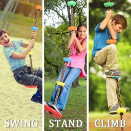 image-Plastic Children's Swing Play Equipment Outdoor Kid Toy Set Accessories