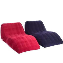 image-Flocking Inflatable Lazy Sofa Inflatable Adult Sofa Recliner