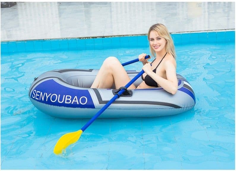 image-Single Boat Double Inflatable Boat Kayak PVC Boat Hovercraft Fishing Boat