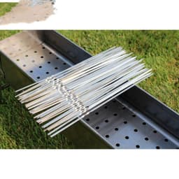 image-Round Drill Stainless Steel Flat Sign With Wooden Handle