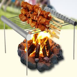 image-Barbecue Family Outdoor Dinner Barbecue Stand Outdoor Portable Mini Barbecue Stand Retractable Stand