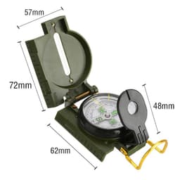 image-Outdoor Camping Compass, Portable Carabiner For Military Fans