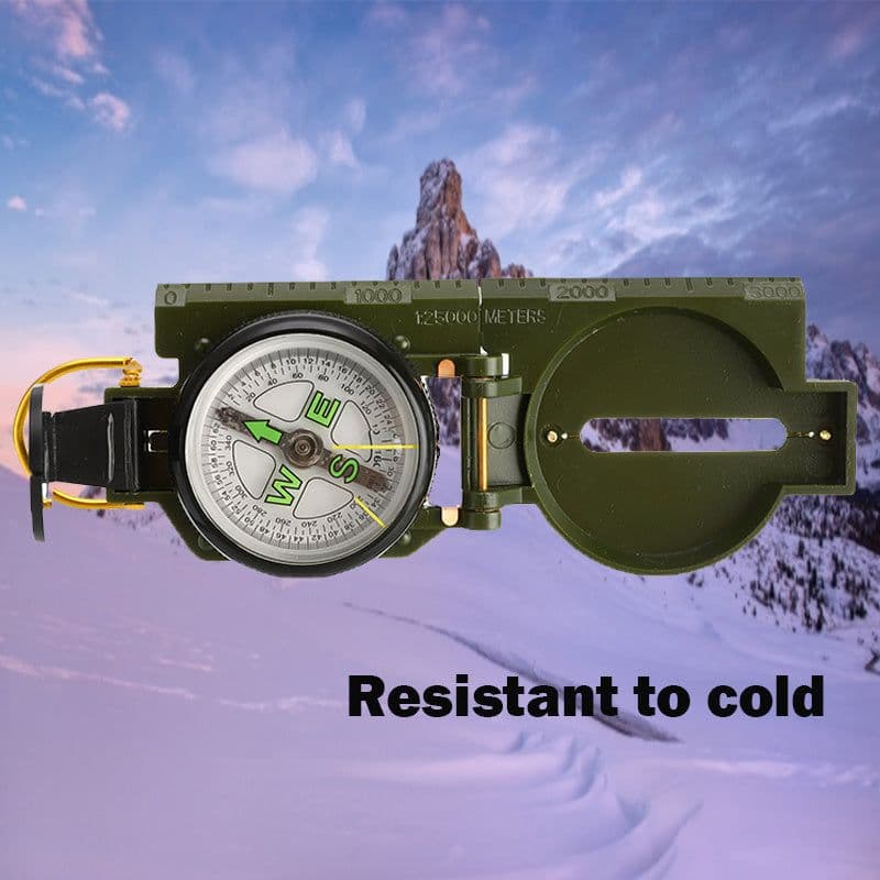 image-Outdoor Camping Compass, Portable Carabiner For Military Fans