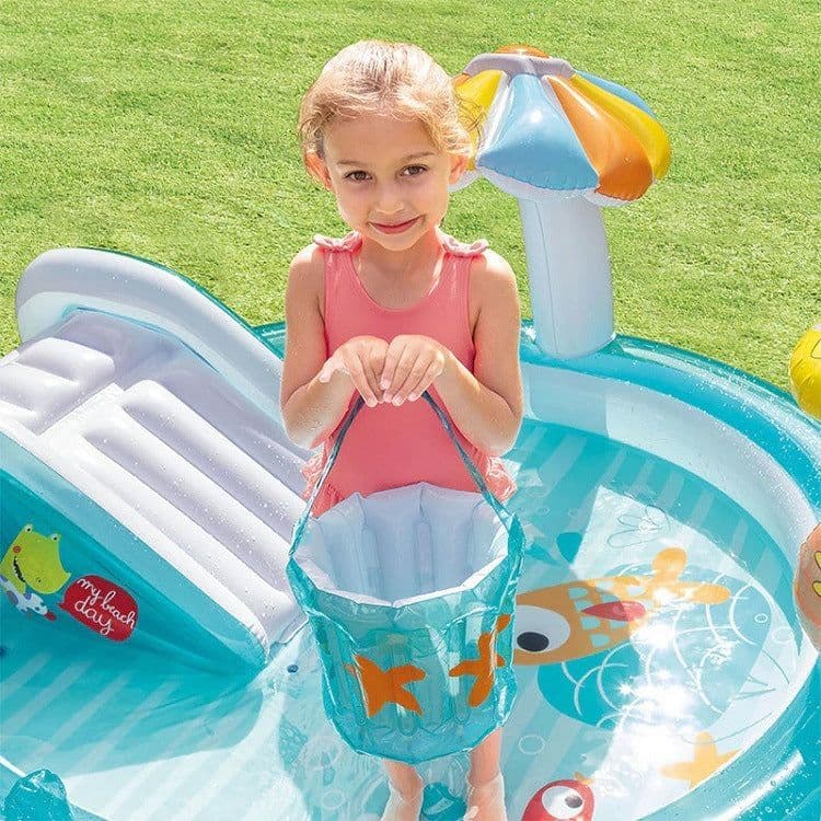image-Slide Water Jet Park Pool Child Play Pool