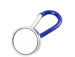 image-Blue Plastic Edging Magnetic Carabiner Tool Buckle Connected With Magnetic Ring