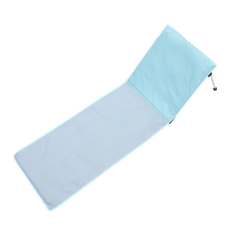 image-The New Beach Folding Chair Aviation Aluminum Alloy Single Simple Outdoor Camping Bed Beach Recliner