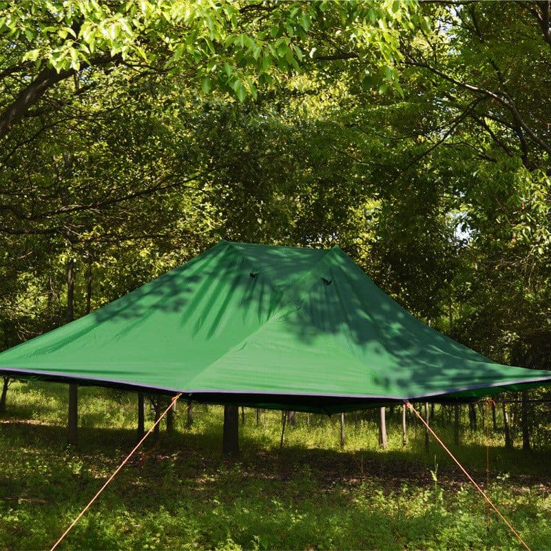 image-Self-Driving Tour Camping Hammock Mosquito Net Suspended Tent Aluminum Pole Waterproof Ultralight Hanging Tree Tent