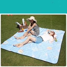 image-Machine Washable Floor Mat Waterproof Padded Ultrasonic Mat Picnic Cloth