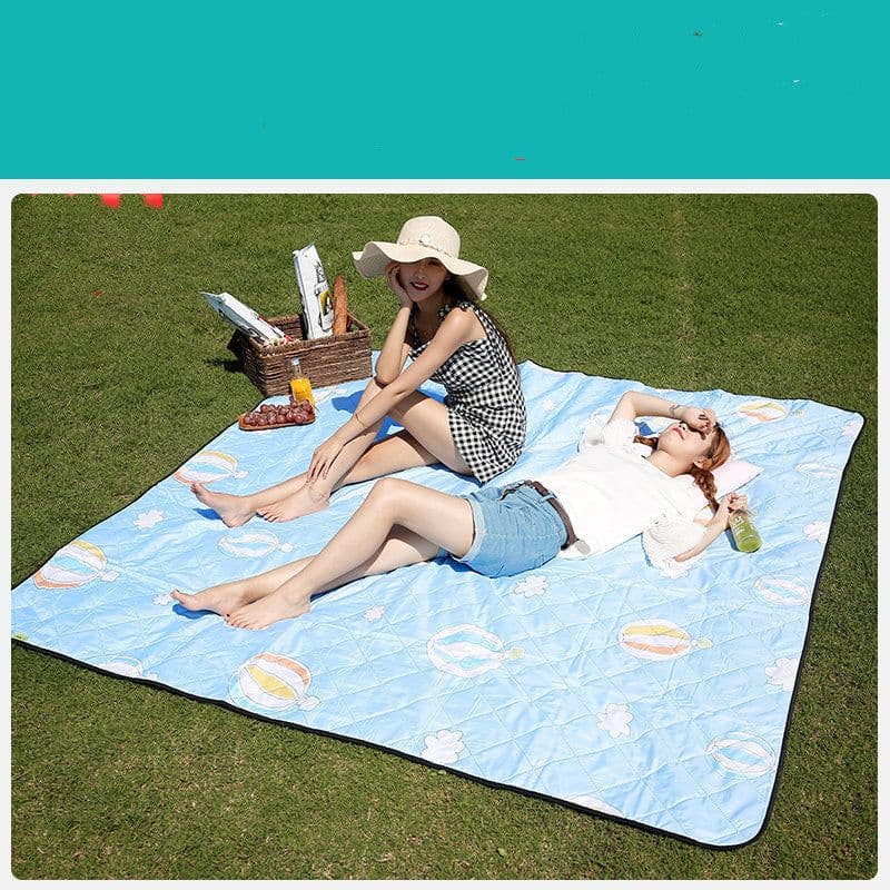 image-Machine Washable Floor Mat Waterproof Padded Ultrasonic Mat Picnic Cloth