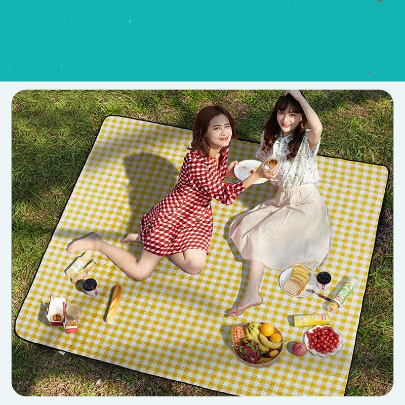 image-Machine Washable Floor Mat Waterproof Padded Ultrasonic Mat Picnic Cloth