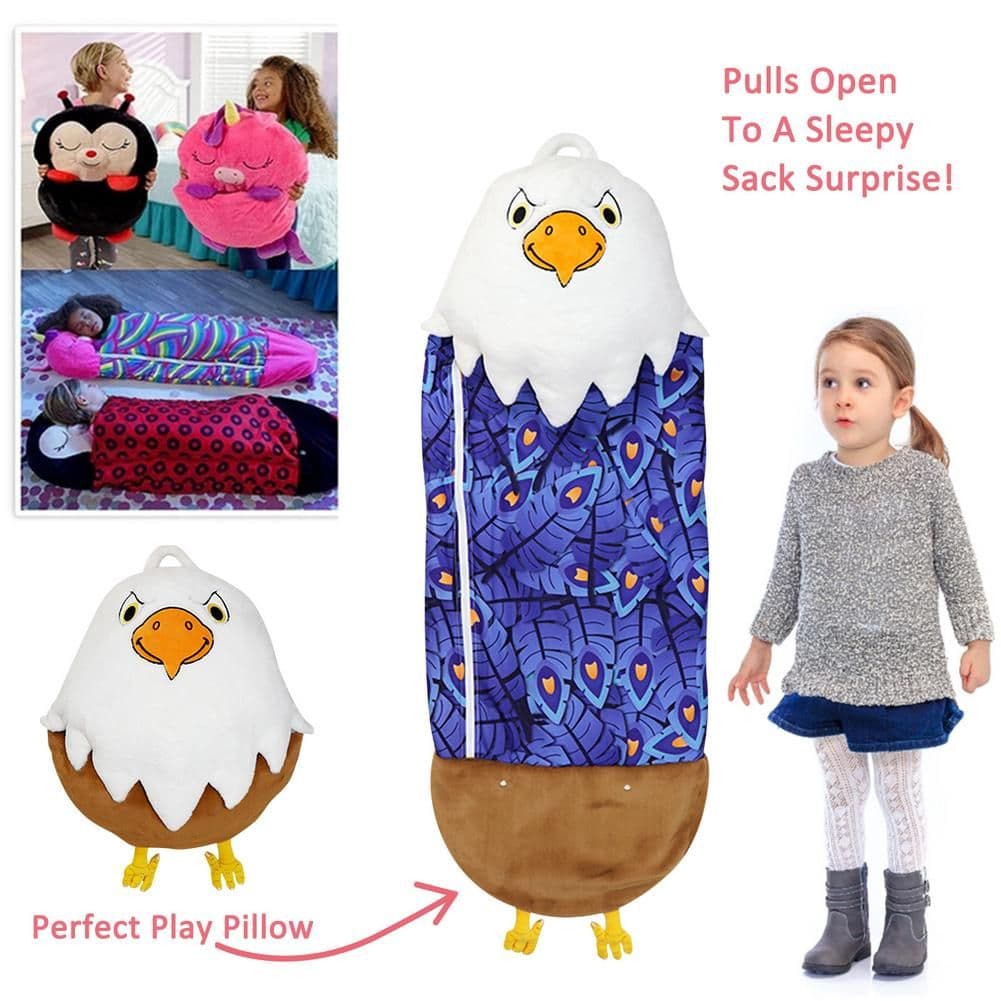 image-Air Conditioning Sleeping Bag Children's Cartoon Plush Big Children's Pillow