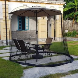 image-Straight Sunshade Net Cover Black Water Pipe Mosquito Net
