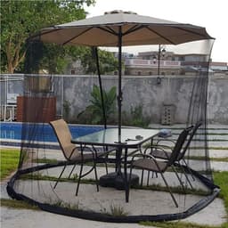image-Straight Sunshade Net Cover Black Water Pipe Mosquito Net