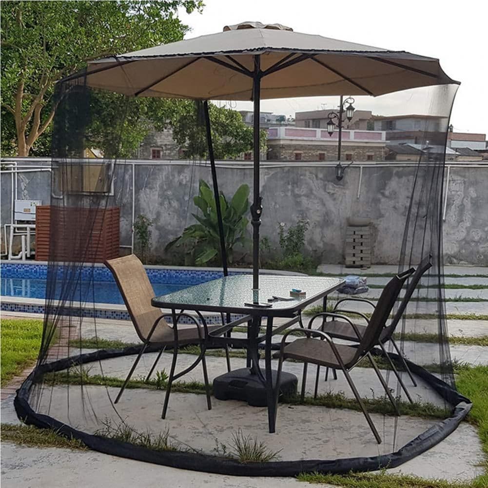 image-Straight Sunshade Net Cover Black Water Pipe Mosquito Net