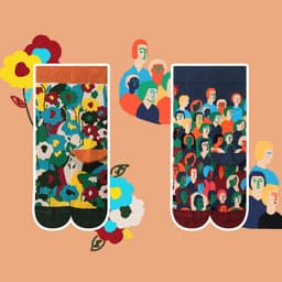 image-New French Head Couple In Tube Jacquard Cartoon Socks