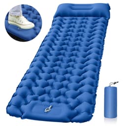 image-Outdoor Camping Travel Portable Inflatable Cushion Built-in Foot Inflatable