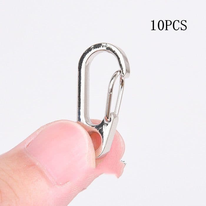 image-Spring Quick-hanging Buckle Key Ring Umbrella Cord Tail Equipment Alloy