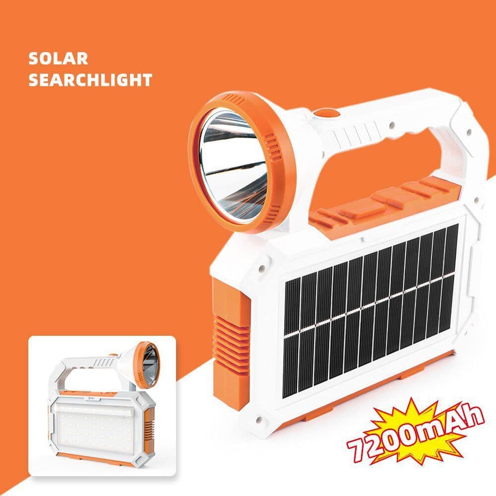 image-Solar Lantern Camping Multifunctional LED Searchlight