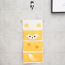 image-Youhan Animal Hanging Bag Zakka Cotton And Linen Cartoon Hanging Bag Storage Bag Behind The Door Shopping Bags Wall Decoration Hanging Bag