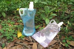 image-1L Foldable Drinking Water Bottle Bladder Bag