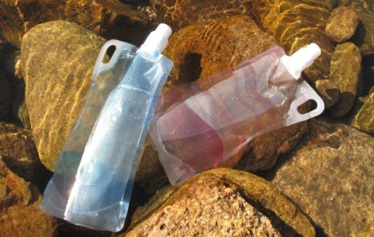 image-1L Foldable Drinking Water Bottle Bladder Bag