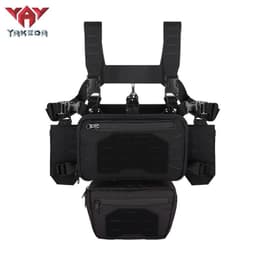 image-Outdoor Equipment Tactical Belly Pocket Laser MOLLE Attach Multi-functional Chest Hook