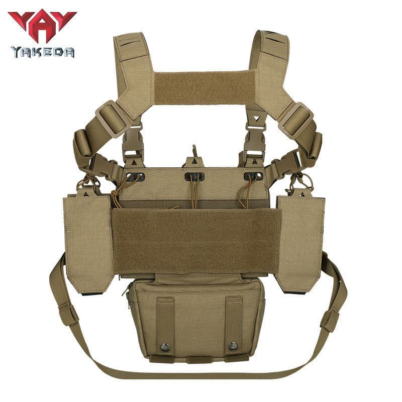 image-Outdoor Equipment Tactical Belly Pocket Laser MOLLE Attach Multi-functional Chest Hook