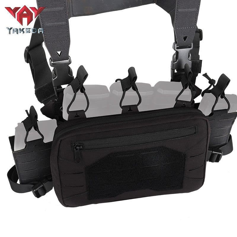 image-Outdoor Equipment Tactical Belly Pocket Laser MOLLE Attach Multi-functional Chest Hook