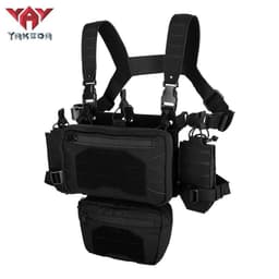 image-Outdoor Equipment Tactical Belly Pocket Laser MOLLE Attach Multi-functional Chest Hook
