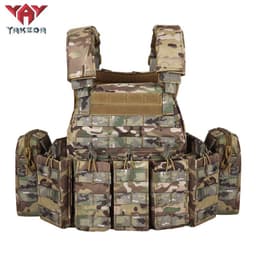 image-Combat Camouflage Amphibious Tactical Vest Outdoor Military Fan CS Tactical Vest