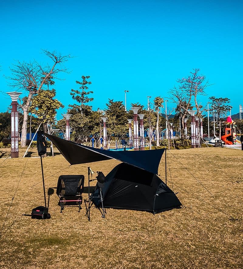 image-Single 15D Silicone Coated Nylon Outdoor Camping Tent