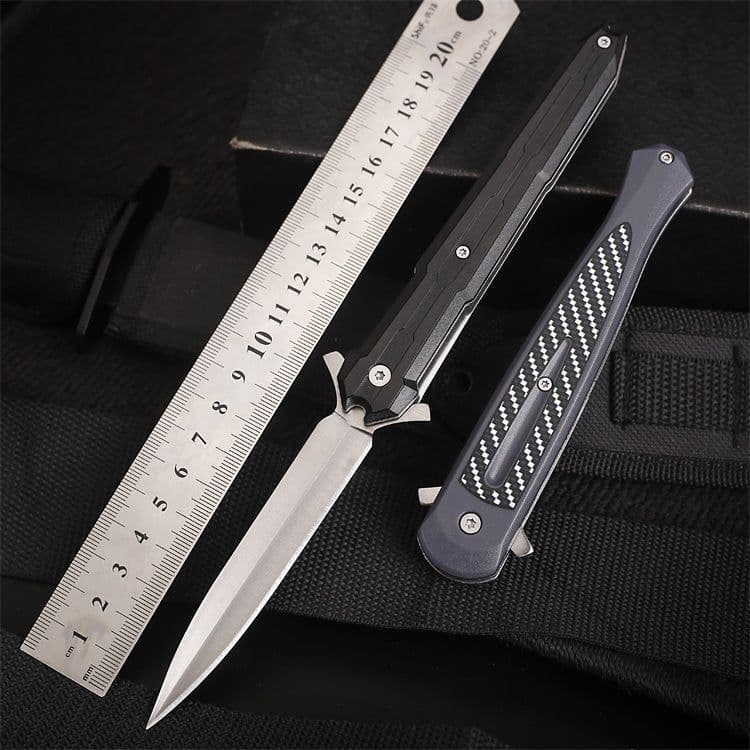 image-Outdoor portable folding knife with plastic handle