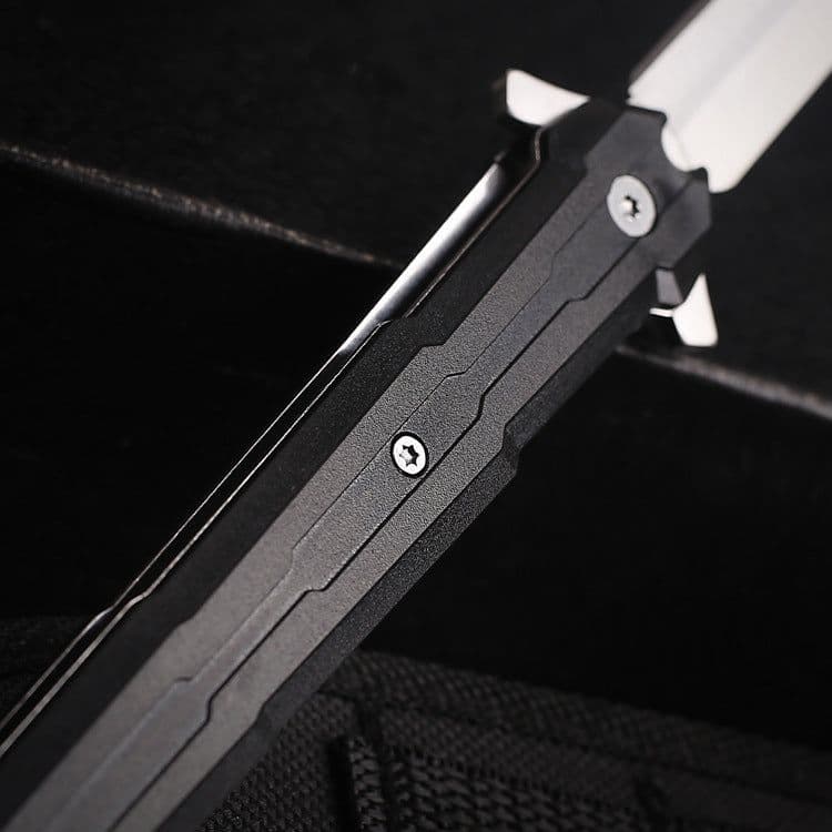 image-Outdoor portable folding knife with plastic handle