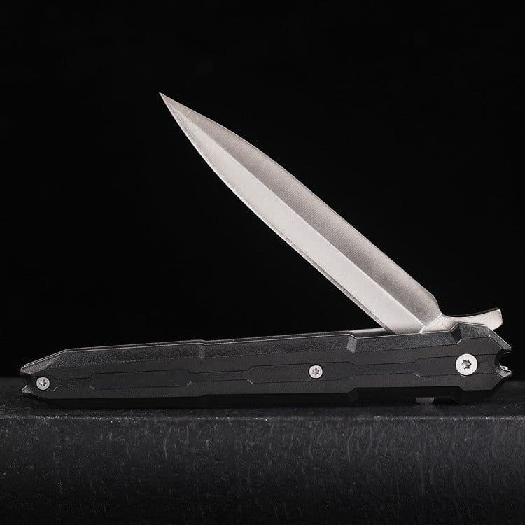 image-Outdoor portable folding knife with plastic handle