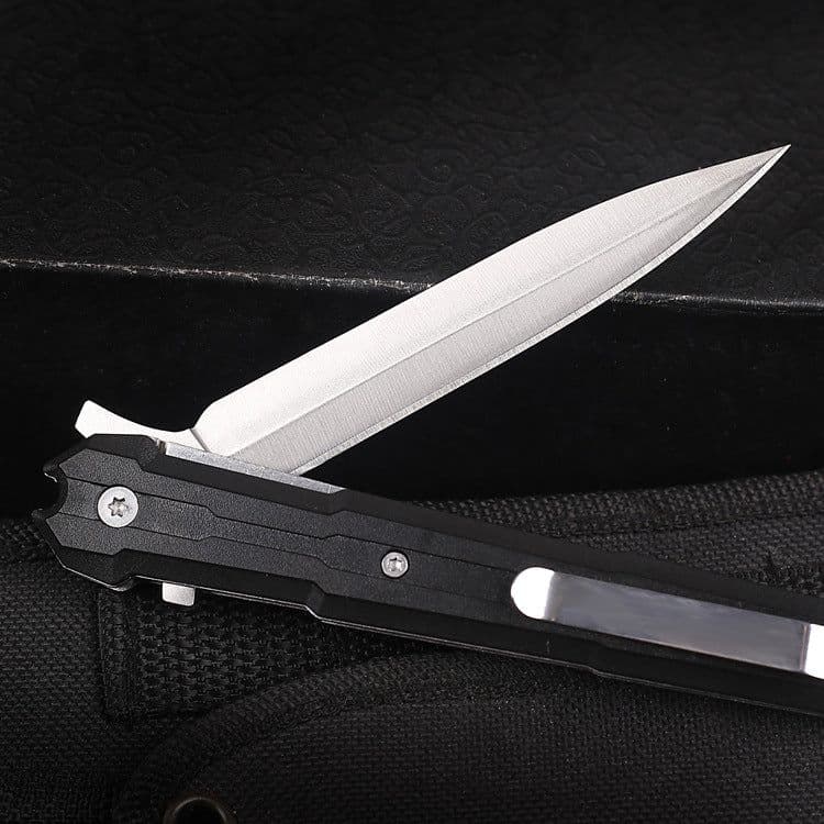 image-Outdoor portable folding knife with plastic handle