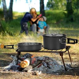 image-Camping Cooker Outdoor Teapot Combination Picnic Pot Set