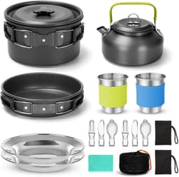 image-Camping Cooker Outdoor Teapot Combination Picnic Pot Set