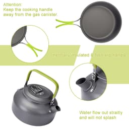 image-Camping Cooker Outdoor Teapot Combination Picnic Pot Set