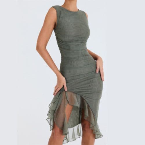 image-Summer Slim Skinny Sleeveless Dress For Women Fashion Party Club Dresses