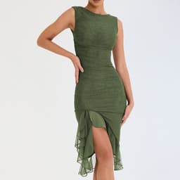 image-Summer Slim Skinny Sleeveless Dress For Women Fashion Party Club Dresses