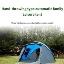 image-Outdoor Supplies 2-3 People Single-layer Rain Proof Fast Open Tent Camping