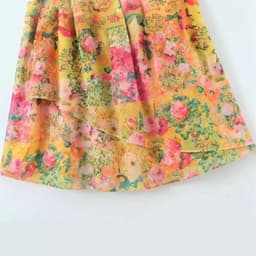 image-Y2K Flowers Print Suspender Dress Summer Fashion Ruffled Holiday Beach Short Dresses Womens Clothing