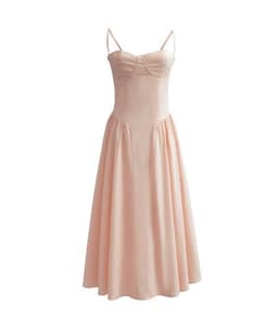 image-Suspender Dress Summer Elegant Low-cut Slim Backless Sling Dress For Women Clothing Party Evening