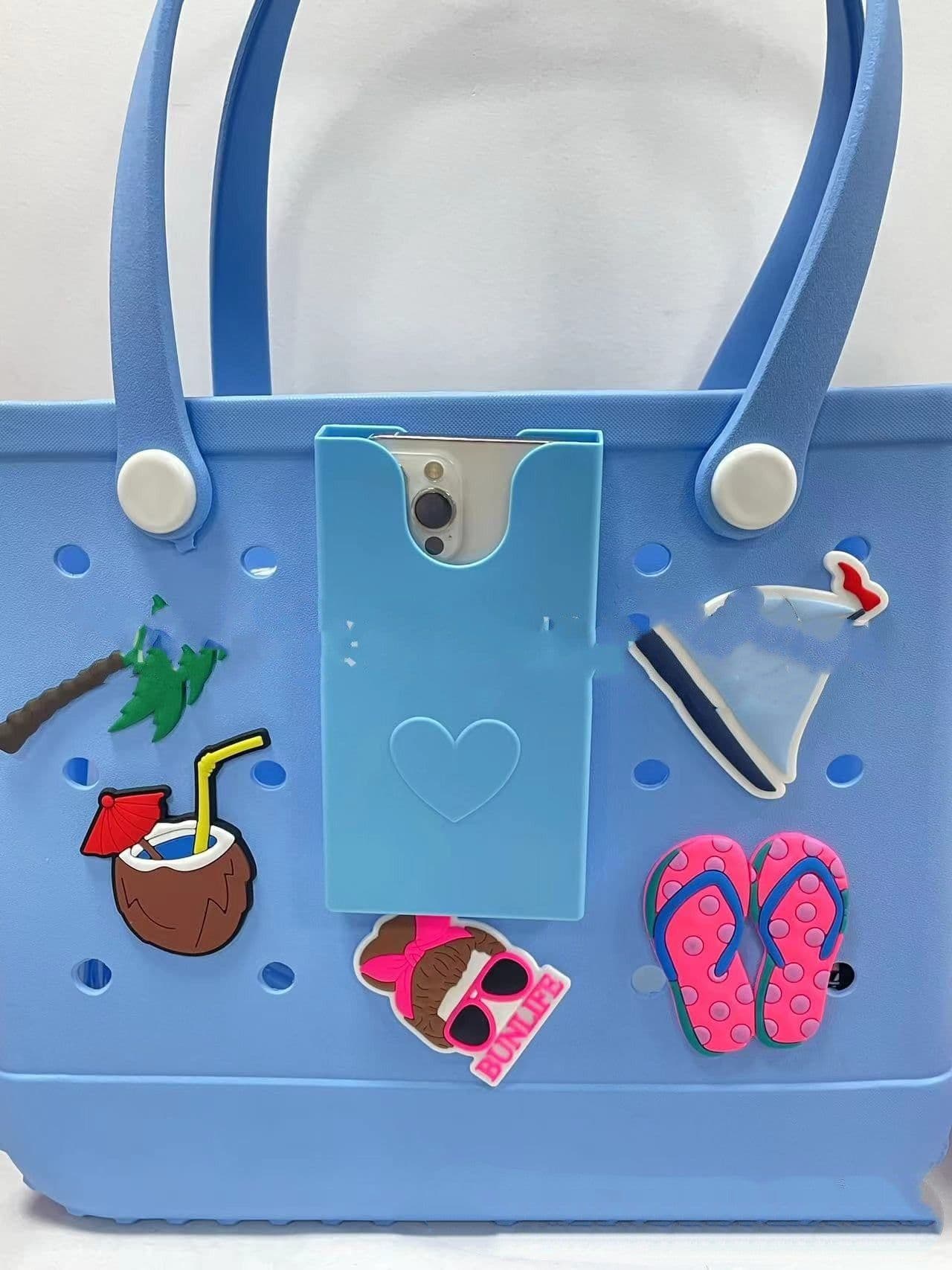 image-Spot Transparent Pvc Buggy Bag Suitable For Bogg Beach Bag Removable Storage Box Mobile Phone Box