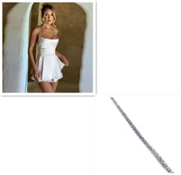 image-Sexy Suspender Skirt For Women Elegant Slim Strap Satin Backless Lace Up A-Line Short Dress Lady
