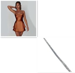 image-Sexy Suspender Skirt For Women Elegant Slim Strap Satin Backless Lace Up A-Line Short Dress Lady