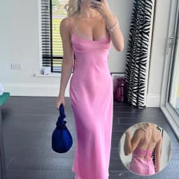 image-Women Camis Satin Long Dresses Elegant Sleeveless Slip Holiday Party Dresses Sexy Casual Backless Summer Dresses